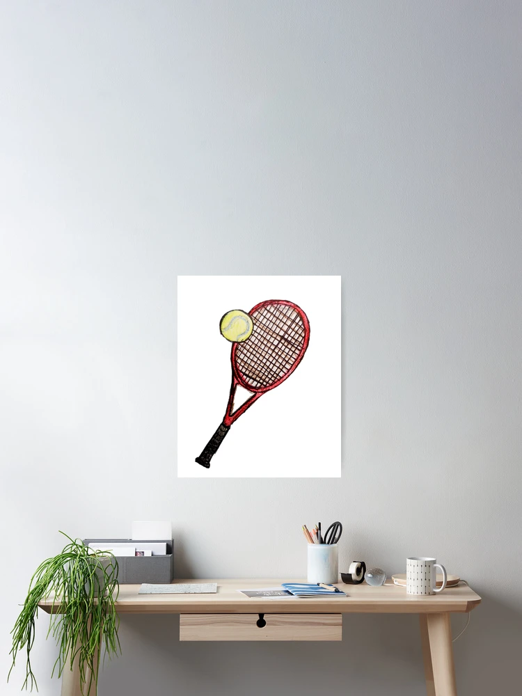 Thumbnail 2 of 3, Poster, Tennis Racket designed and sold by CanDo20.