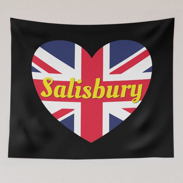 Item preview, Salisbury England UK British Union Flag Heart - Salisbury designed and sold by DPattonPD.