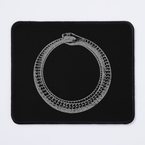 Item preview, Ouroboros Snake Circle (grey distressed design) designed and sold by siggyspatsky.