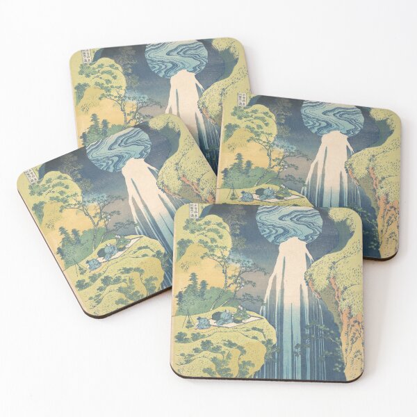 Item preview, Katsushika Hokusai's Amida Waterfall designed and sold by mosfunky.