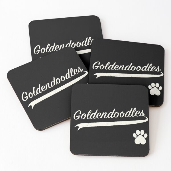 Item preview, Goldendoodle Baseball Script designed and sold by 8PawsStudio.