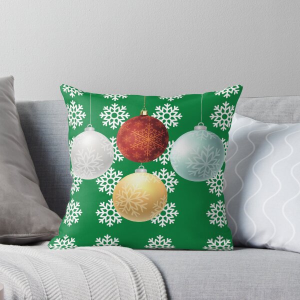 Item preview, Christmas Snowflakes And Baubles Pattern designed and sold by morara.