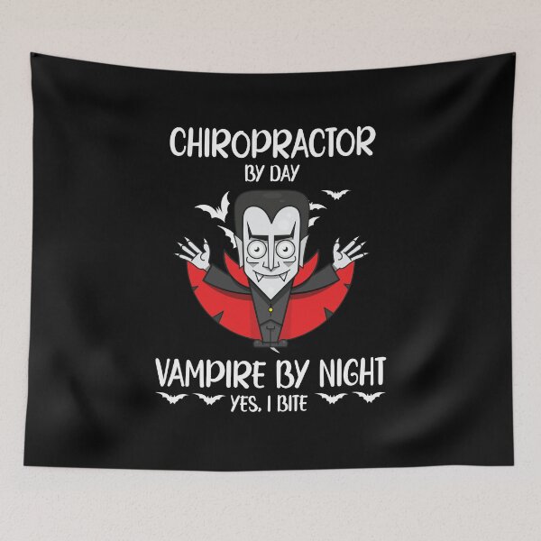 Item preview, Chiropractor by day vampire by night funny Chiropractic Halloween designed and sold by patroart.