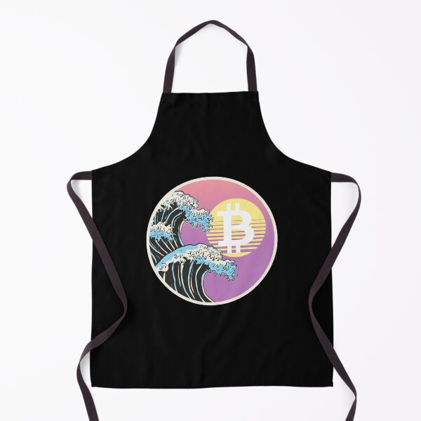 Item preview, Bitcoin Japanese Wave Art Crypto Cryptocurrency designed and sold by Bitcoin-Fashion.
