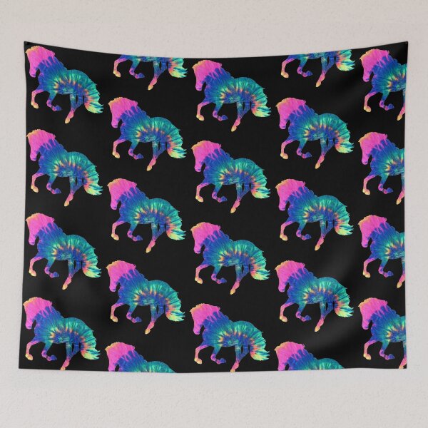 Item preview, Tie dye galloping horse designed and sold by MotherOfBears.