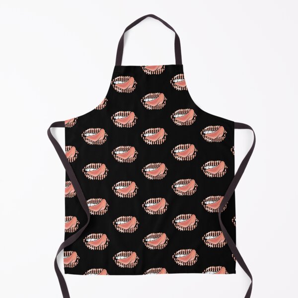 Item preview, Artistic Abstract Bacon Pattern Lips with Red Tongue - by Iskybibblle designed and sold by Iskybibblle.