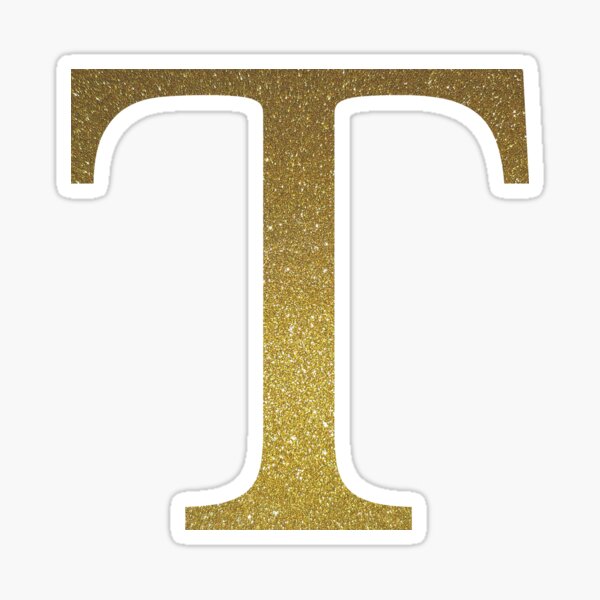 Letter T Glitter Stickers for Sale | Redbubble