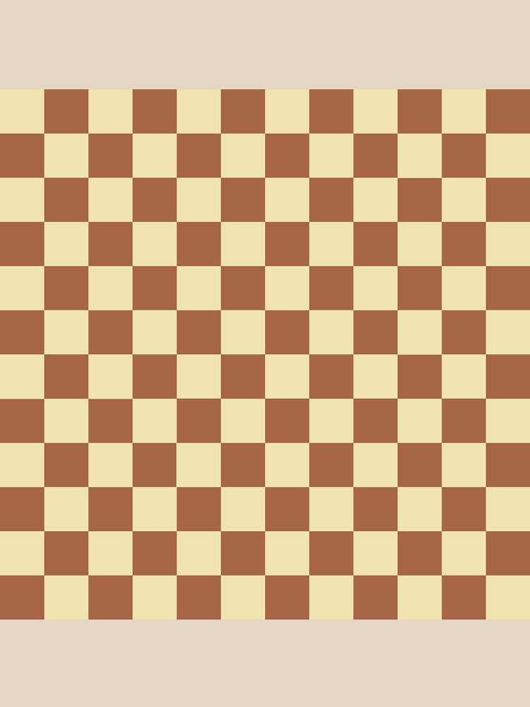 Checkered Beige and Brown Essential T-Shirt for Sale by lornakay
