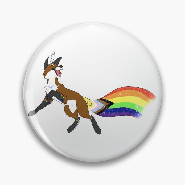 Item preview, LGBTQ+ Pride Fox 2.0 designed and sold by inumaru-hokashi.
