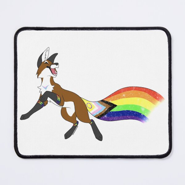 Item preview, LGBTQ+ Pride Fox 2.0 designed and sold by inumaru-hokashi.