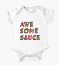 Awesome Sauce Typography Design One Piece - Short Sleeve