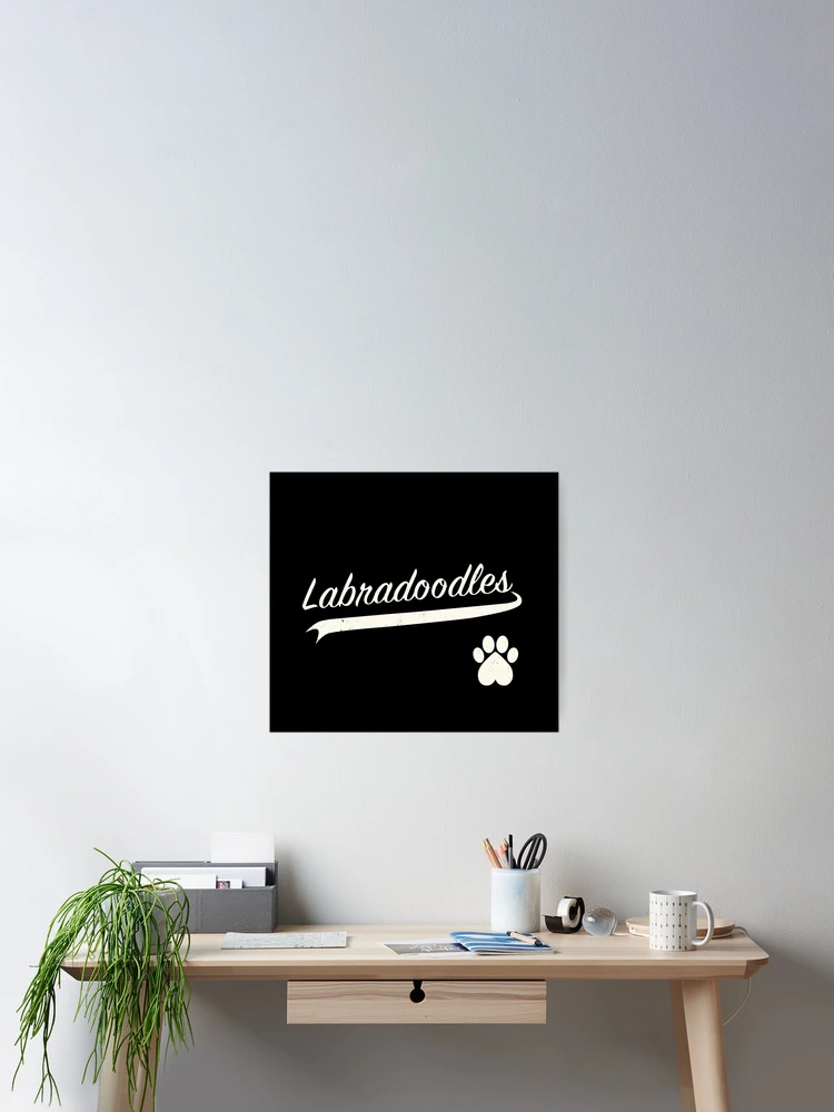 Thumbnail 2 of 3, Poster, Labradoodle Baseball Script designed and sold by 8PawsStudio.