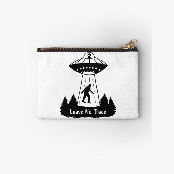 Item preview, Leave No Trace Bigfoot & Alien - Black & White designed and sold by EcoElsa.