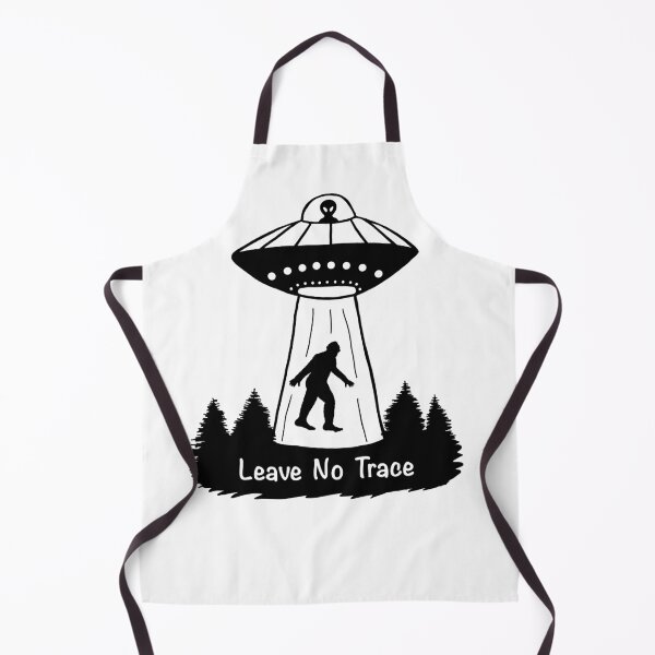 Item preview, Leave No Trace Bigfoot & Alien - Black & White designed and sold by EcoElsa.