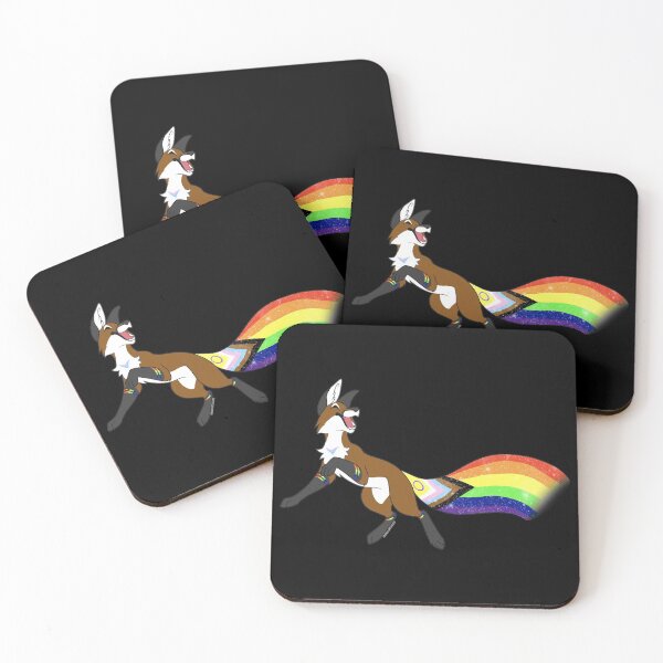 Item preview, LGBTQ+ Pride Fox 2.0 designed and sold by inumaru-hokashi.