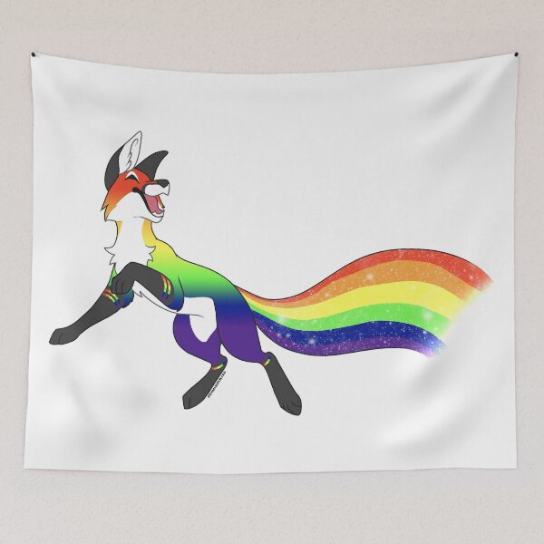 Item preview, Gay Pride Fox 2.0 designed and sold by inumaru-hokashi.