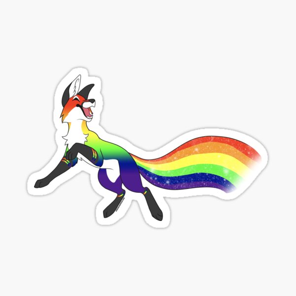 Item preview, Gay Pride Fox 2.0 designed and sold by inumaru-hokashi.