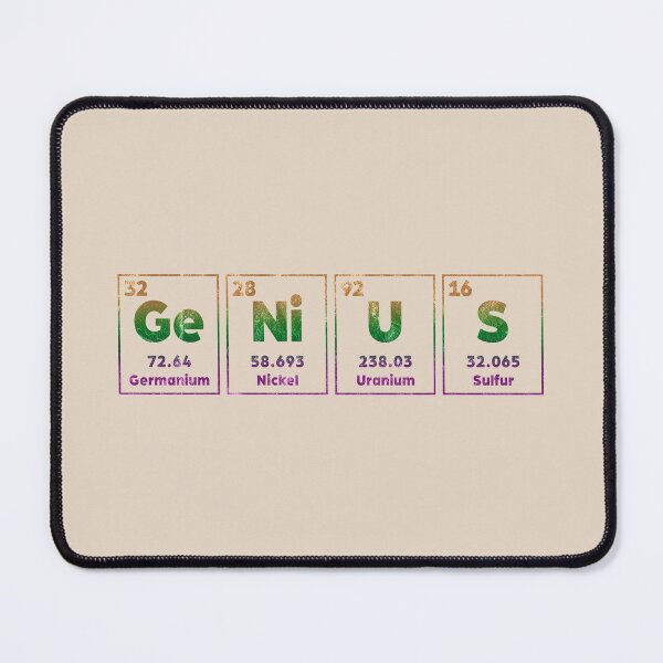 Item preview, GENIUS Periodic table (distressed) designed and sold by siggyspatsky.