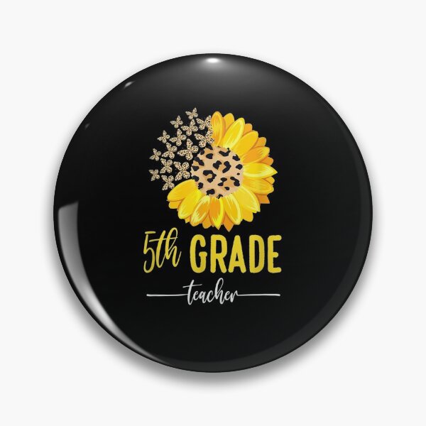 Item preview, Leopard Handwriting Teacher 5th Grade Sunflower Butterfly designed and sold by patsa4.