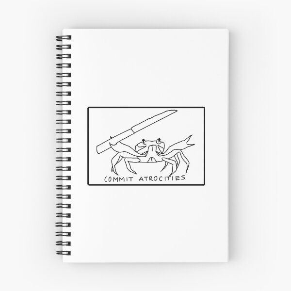 Item preview, Commit Atrocities Crab designed and sold by Space Cadet Sams  Sticker Market.