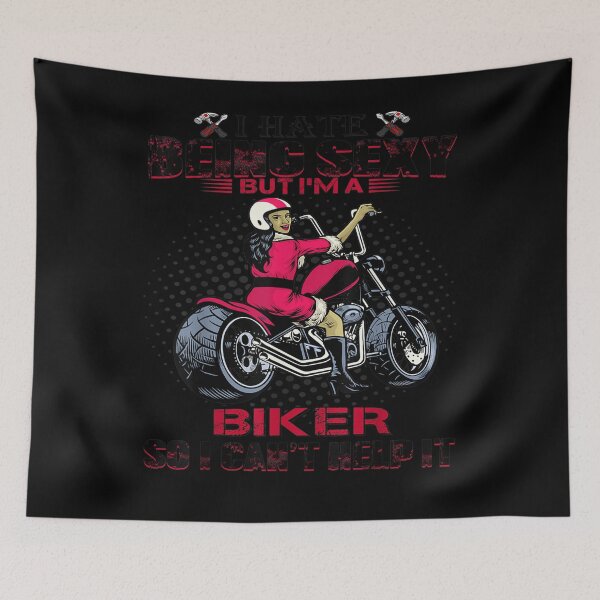 Item preview, I Hate Being Sexy Biker Motorcycle Cool Rider Dirt Bike designed and sold by patsa4.