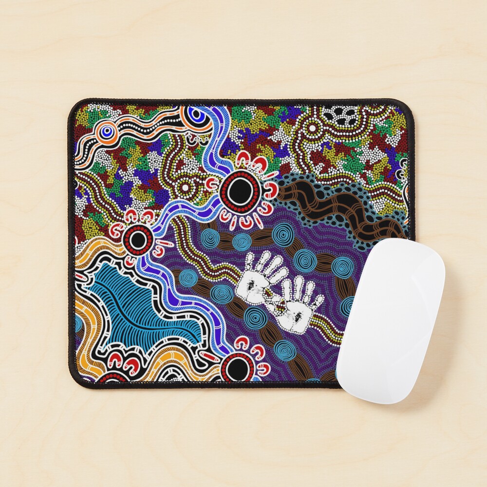 "Authentic Aboriginal Art Discovering your Dreams" Mouse Pad for Sale