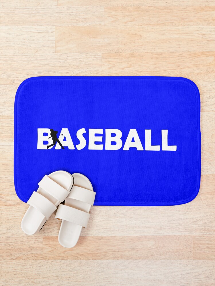 Thumbnail 1 of 6, Bath Mat, BASEBALL designed and sold by DomGDesign.