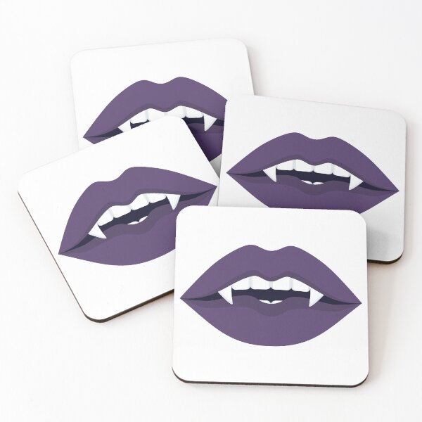 Item preview, Playful Vampire Fang Lips designed and sold by theniteflix.