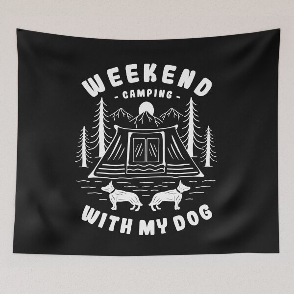 Item preview, Weekend camping with my dog designed and sold by REApparelCo.