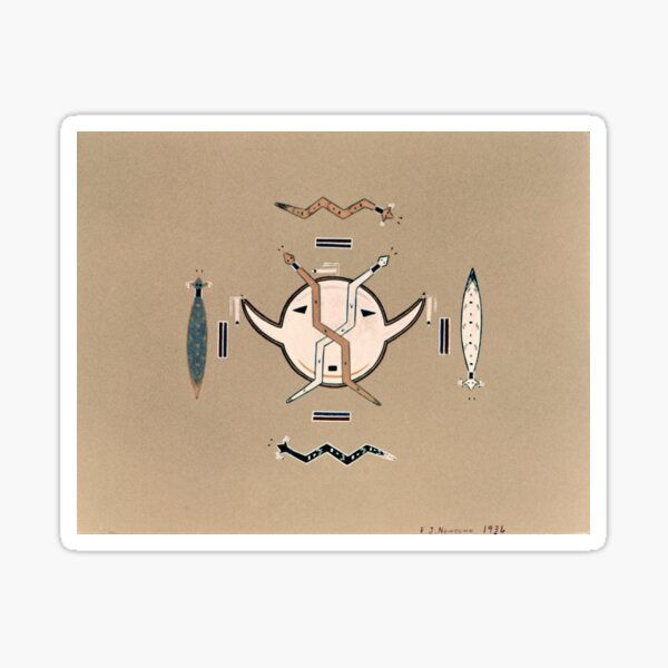Item preview, Navaho Sand painting, Horned moon and snakes designed and sold by Lowtech.