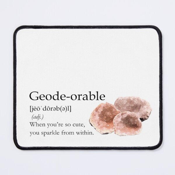 Item preview, Geode-orable - black type designed and sold by CJGrimes.