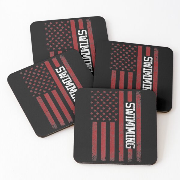 Item preview, USA Flag American America Swimming Team Swimmer designed and sold by sikkilapa.