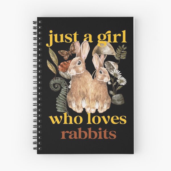 Item preview, Just a Girl Who Loves Rabbits Cottagecore Aesthetic designed and sold by Uppercase Tees.