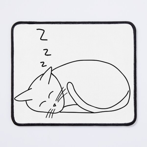 Item preview, Cute Hand drawn sleeping kitty cat designed and sold by Midnight Sky Sundry.