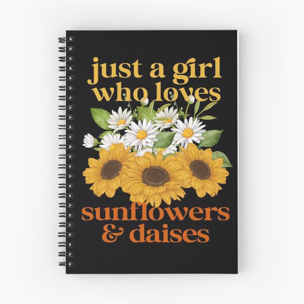 Item preview, Just A Girl Who Loves Sunflowers and Daises Cottagecore designed and sold by Uppercase Tees.