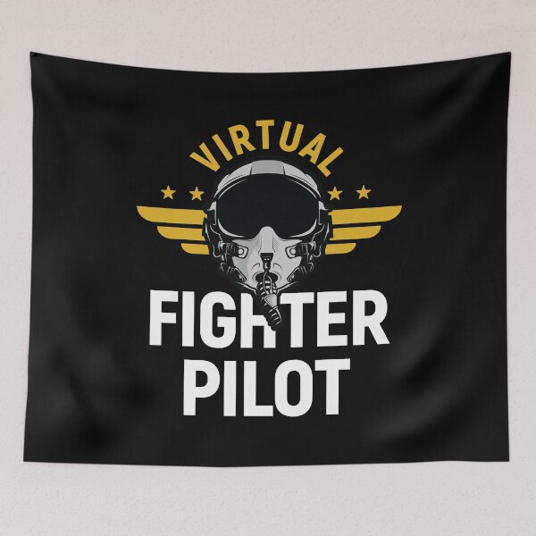Item preview, Virtual Fighter Pilot designed and sold by Uppercase Tees.