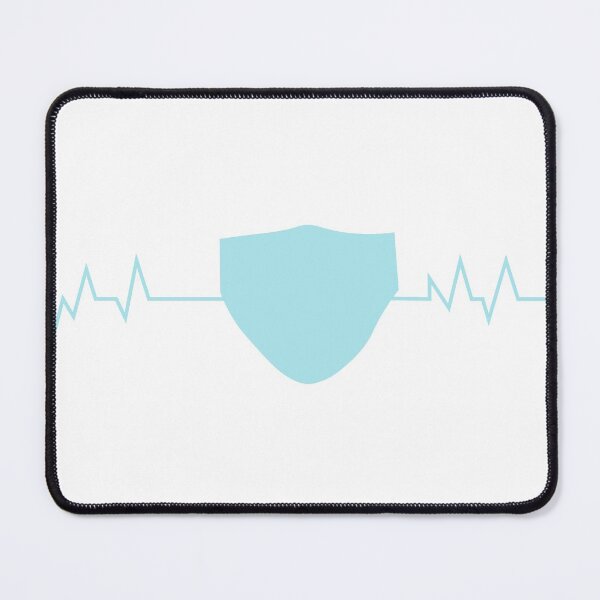 Item preview, wear a mask with ekg line designed and sold by Midnight Sky Sundry.