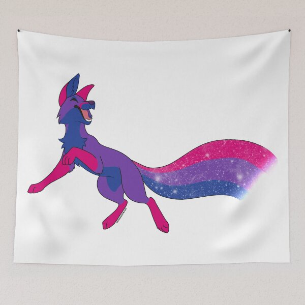 Item preview, Bi Pride Fox 2.0 designed and sold by inumaru-hokashi.