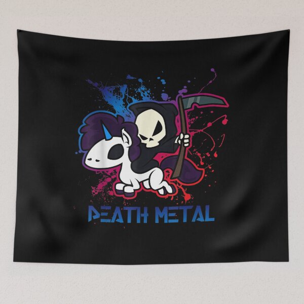 Item preview, Death Metal Reaper Unicorn Rider Cool Music Festival designed and sold by patsa4.