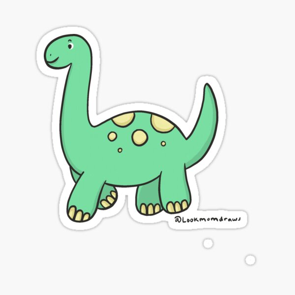 Happy Dino Sticker