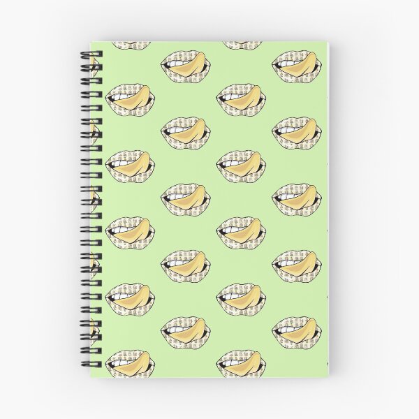 Item preview, Artistic Abstract Book  Pattern Lips with Yellow Tongue - by Iskybibblle designed and sold by Iskybibblle.
