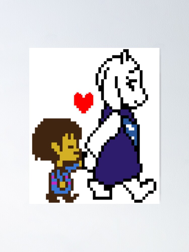 Undertale Games Toriel And Frisk Helping Hand Poster For Sale By Everettedward7 Redbubble 6757