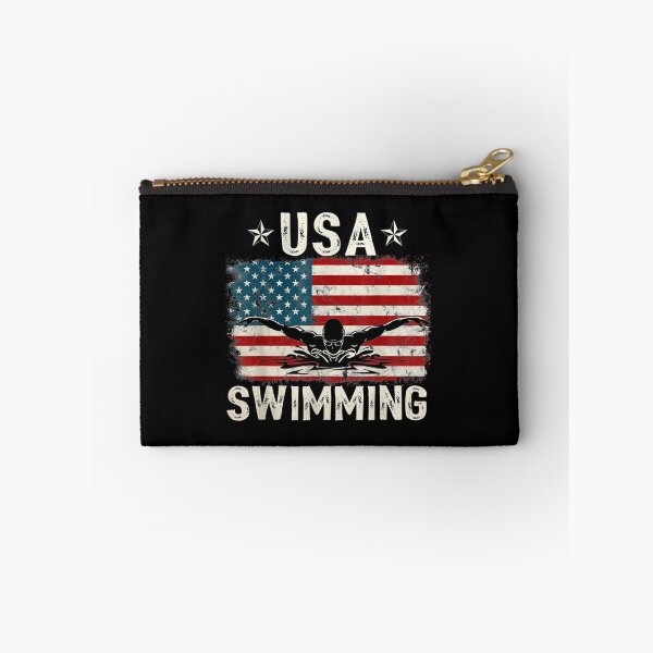 Item preview, USA Vintage Swimming Team Retro Support USA designed and sold by sikkilapa.