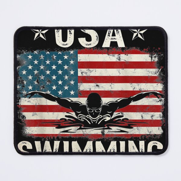 Item preview, USA Vintage Swimming Team Retro Support USA designed and sold by sikkilapa.