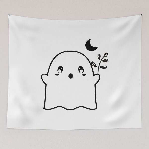 Item preview, Floral Halloween, Cute Ghost, Cute Halloween Ghost designed and sold by miraipa.
