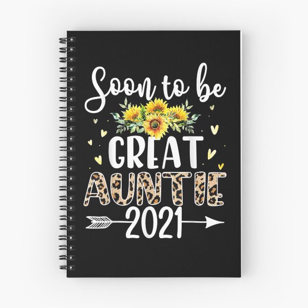Item preview, Soon To Be Great Auntie 2021 Leopard Print Sunflower designed and sold by patsa4.
