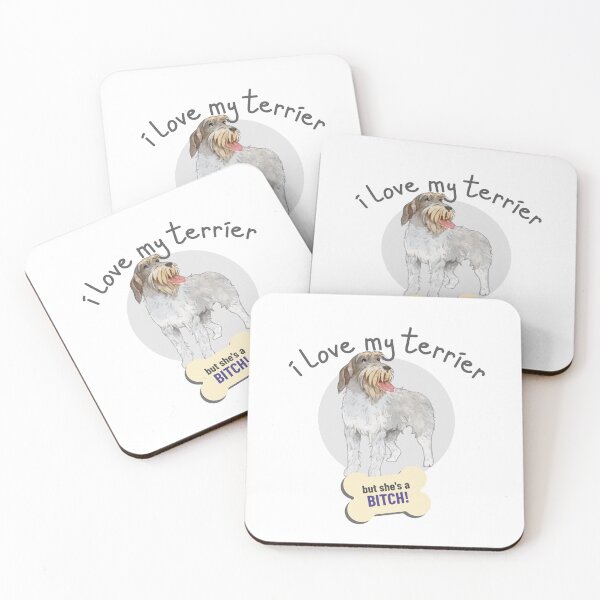 Item preview, That Bitch Of A Terrier, I Love! - Funny Dog Lover designed and sold by CrazyBichAsian.