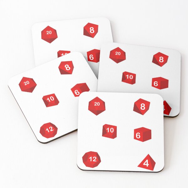 Item preview, D20, D10, D12, D6,  D4 Dungeons and Dragon Dice  designed and sold by Midnight Sky Sundry.
