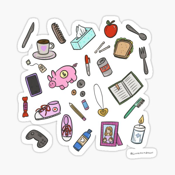 Household Objects Sticker