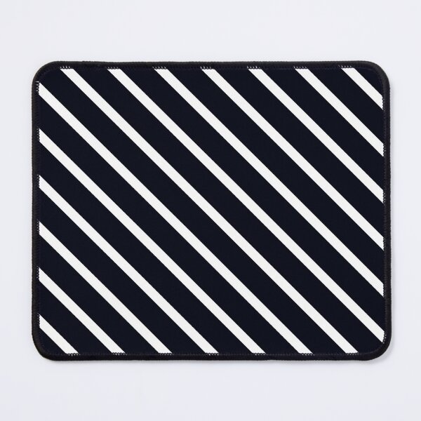 Item preview, Midnight Navy Diagonal Stripes designed and sold by Moonshine Paradise.